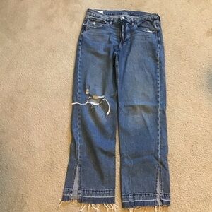 Gap ‘90s Loose Mid Rise Jeans w/Split Hem - Midwash